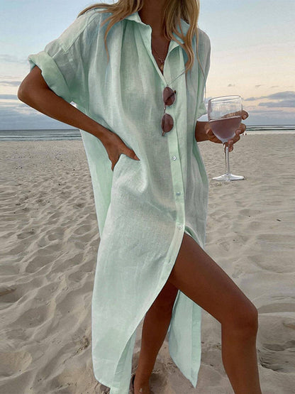 Robe Chemise Maxi Concept Simple