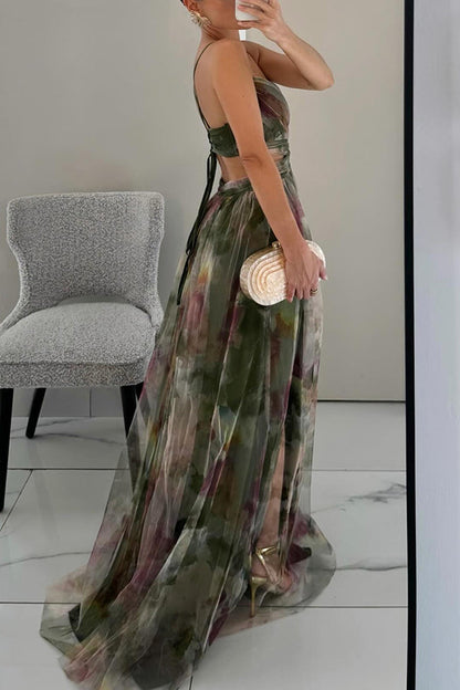 Aira - Robe Longue Élégante avec Lacets