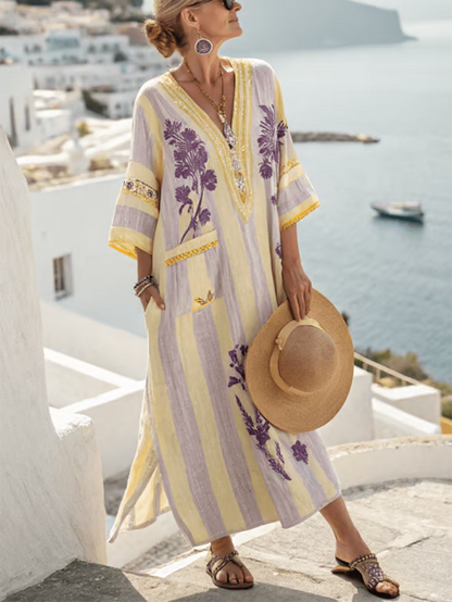 Robe en Lin Bohémienne