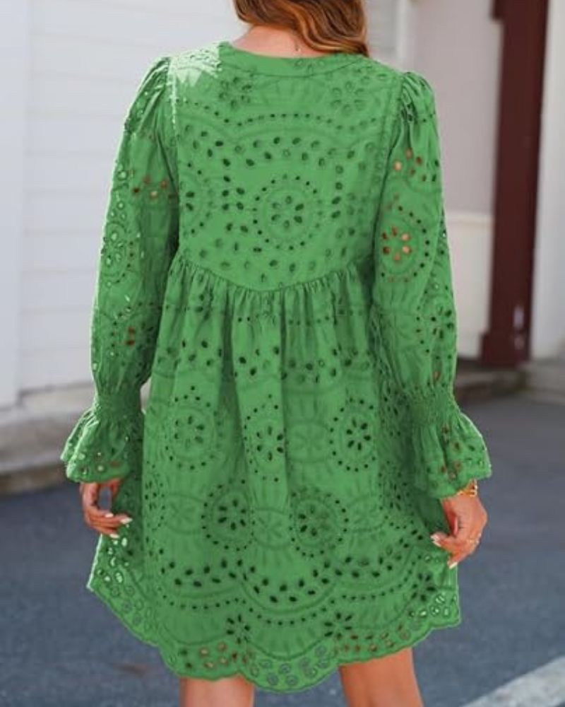 Paisley - Élégante robe midi avec découpes