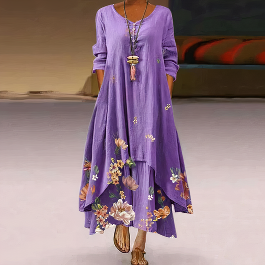 Lauren | Robe D'Été À Fleurs Pour Femme | Midi