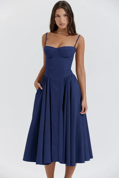 Elara | Robe d'Été Élégante à Corset