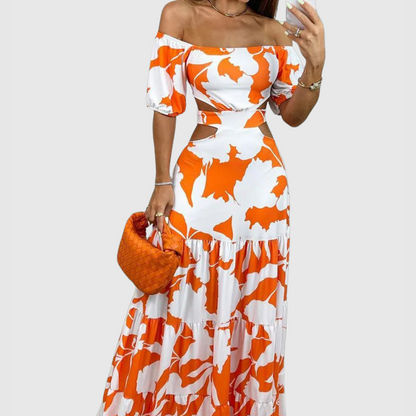 Arden - Robe Midi à Coupe Irrégulière Élégante