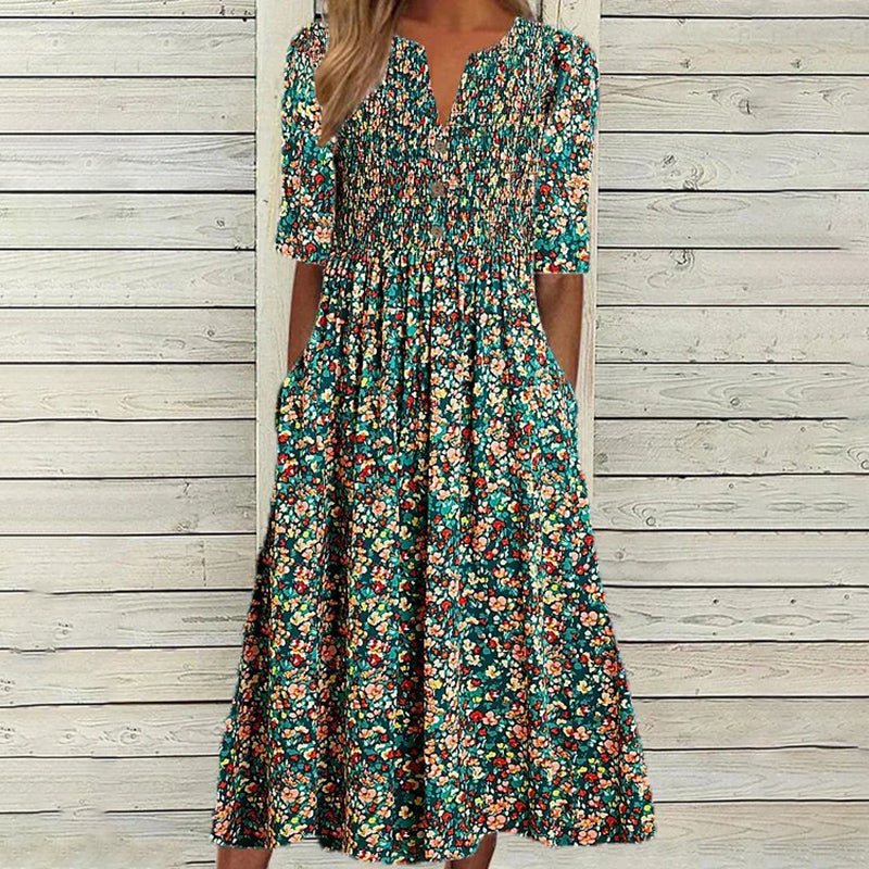 Jill | Robe Smock Jardin Prairie