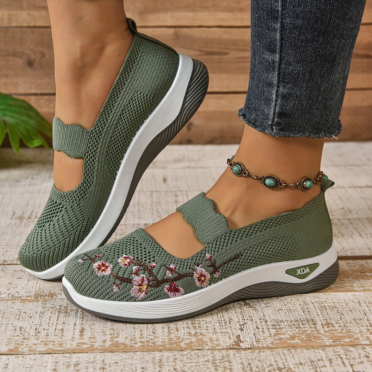 Gianna - Sneakers Floreali di Supporto