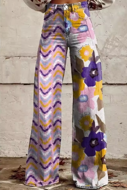 Chloé - Pantalons Boho Vintage Élégants