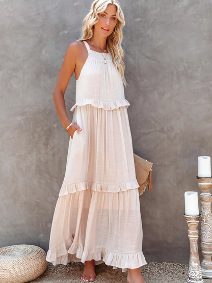 Mabel | Robe Maxi Ruffle Breeze