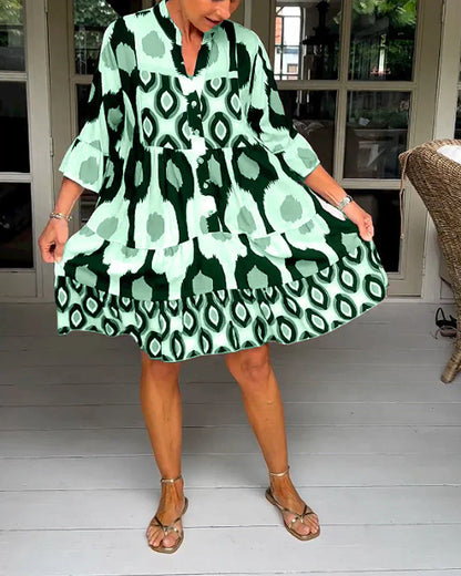 Talia - Robe Midi Imprimée