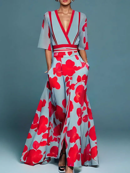 Ruby - Robe Élégante avec Motif Floral