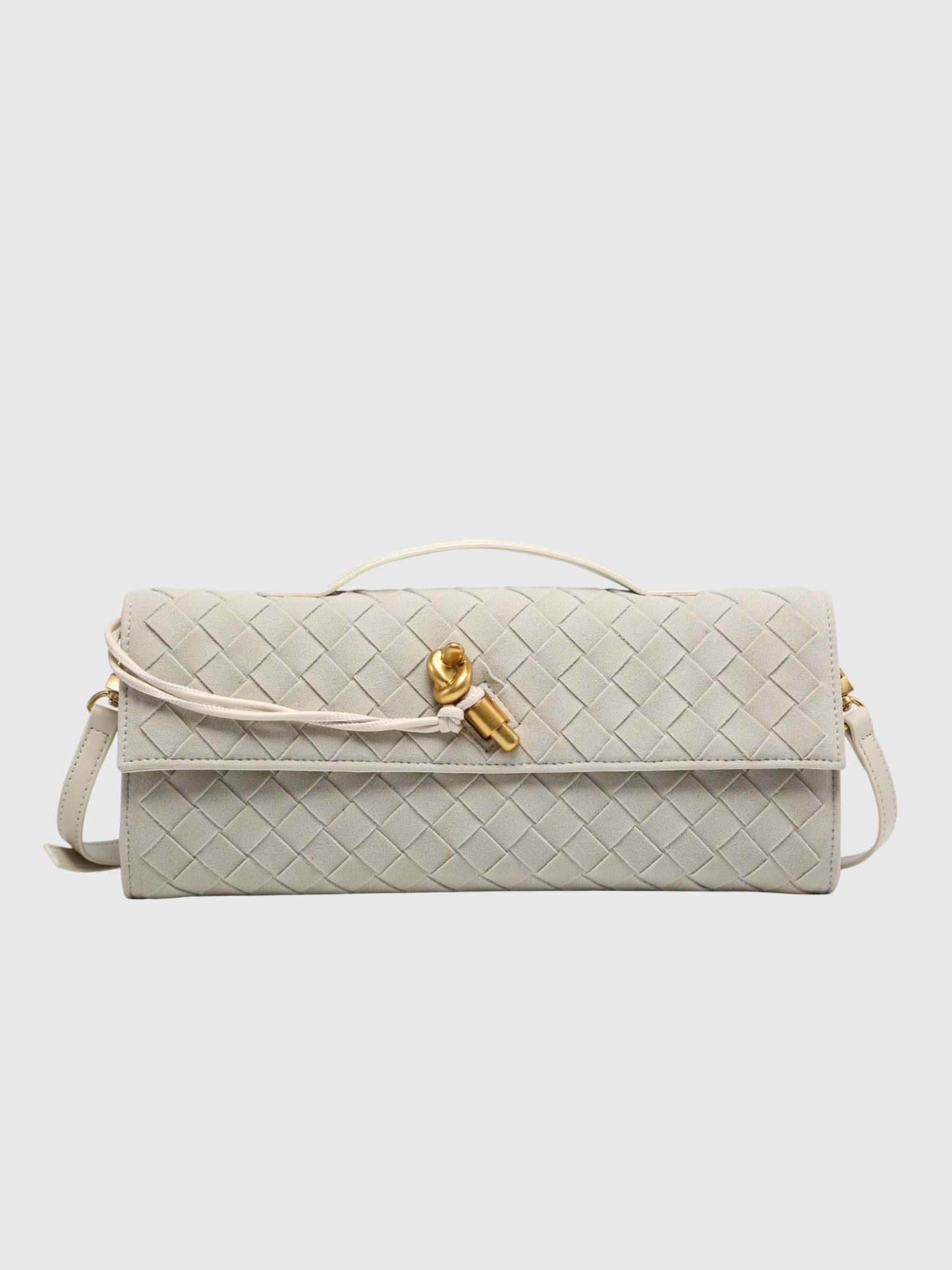 Cerise | Pochette en Suède Intrecciato de Luxe