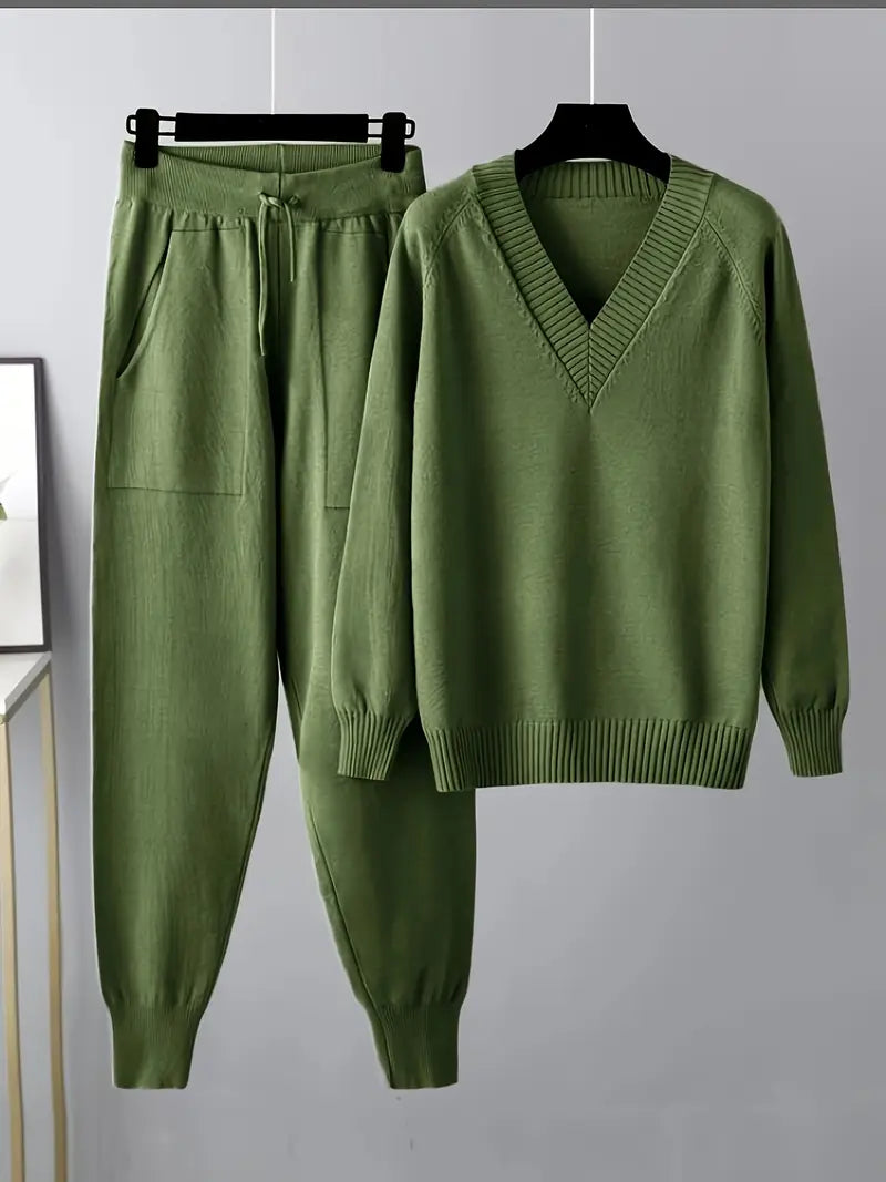 MORGAN – ENSEMBLE DE LOUNGE EN TRICOT CONFORTABLE EN DEUX PIÈCES