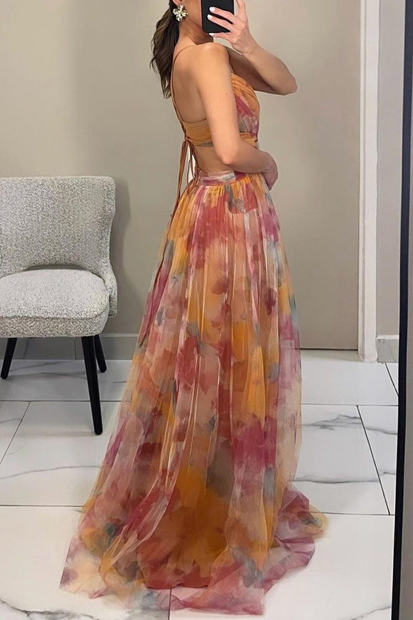 Jennifer | Robe Maxi Fleurie Élégante