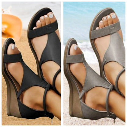 Anne – Sandales en cuir orthopédique à talon
