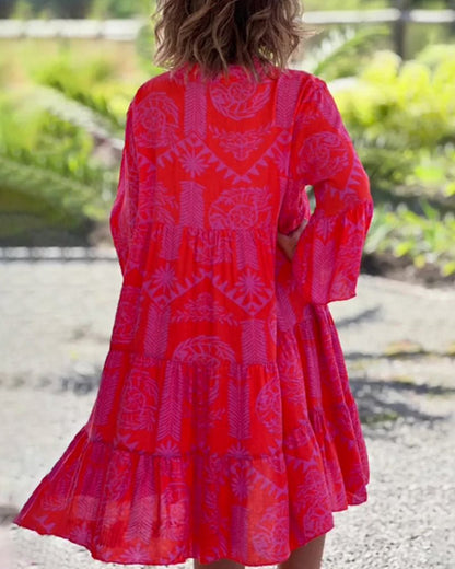 Oriana - Robe Légère à Col en V pour Femmes
