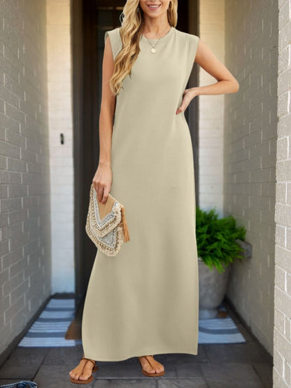 Riley™ - Robe en Lin Élégante avec Détails Faits Main