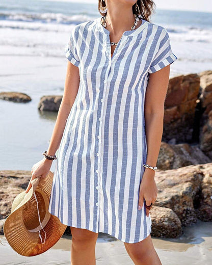 Carol | Robe Chemise Rayée