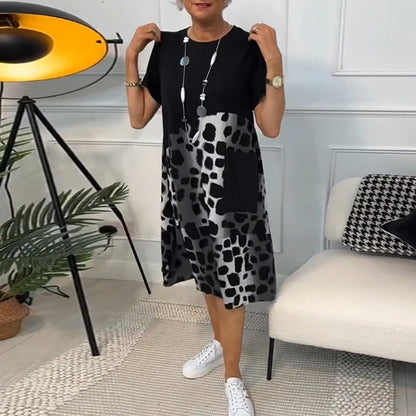 Olivia | Robe Casual Imprimée avec Poches
