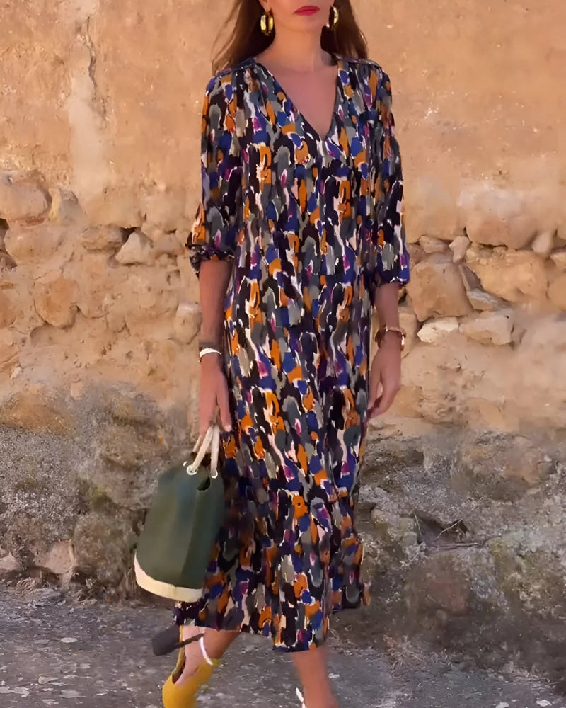 ASIRA - ROBE IMPRIMÉE BOHO