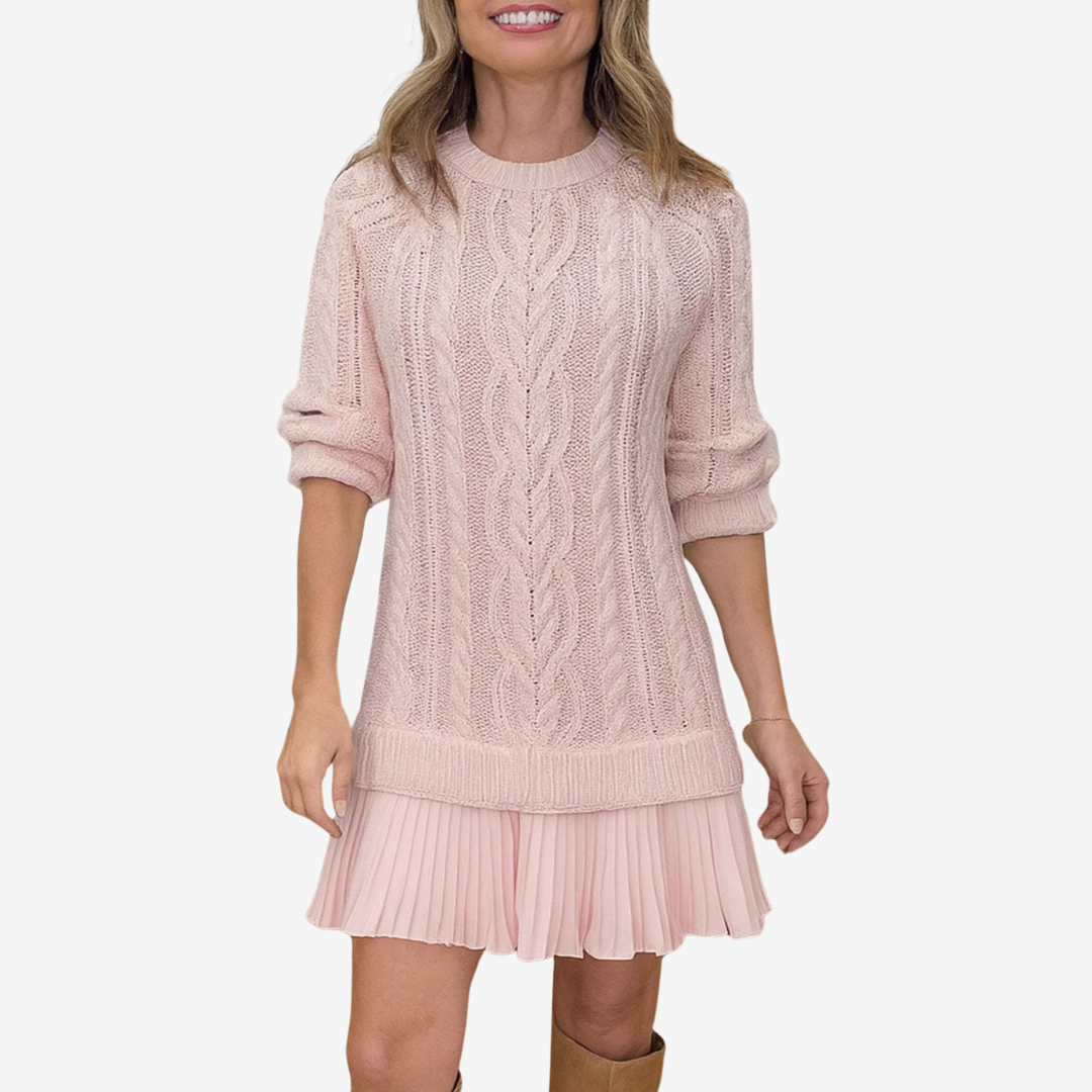 Robe en Pull Tressé