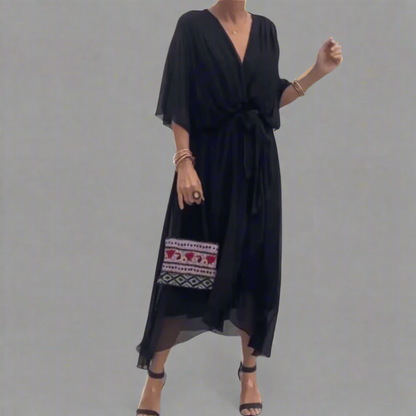 Dorselinde | Robe Maxi Élégante avec Décolleté Féminin