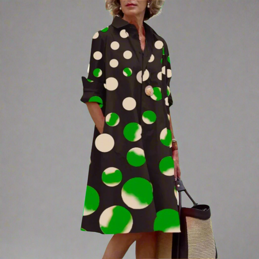 Nika - Robe midi légère à imprimé floral pour femme