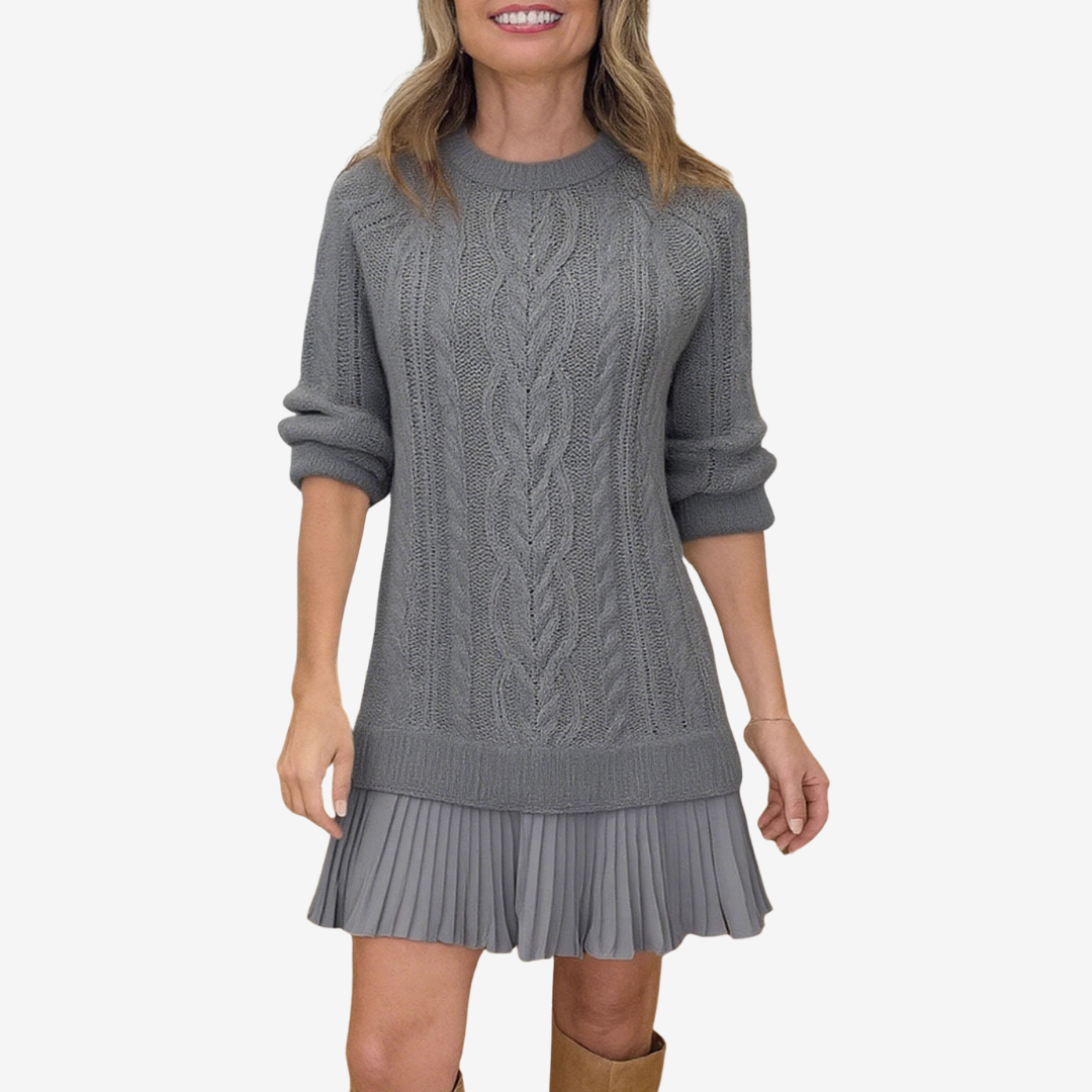 Robe en Pull Tressé