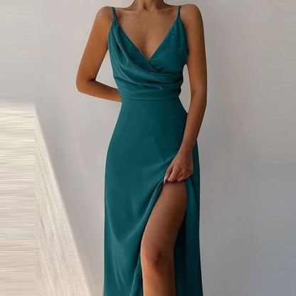 Phoebe | Robe en Satin Élégante