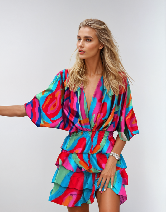 Soraya - Robe Florale Élégante