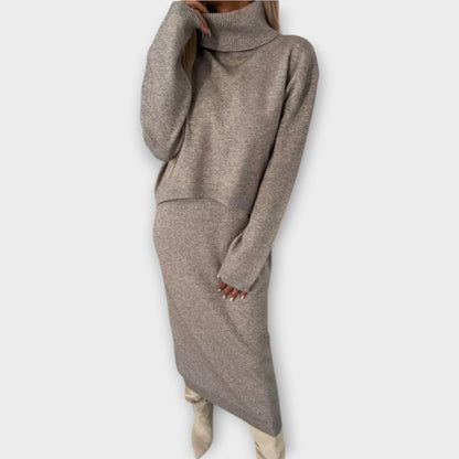 L'ensemble de Pull et Jupe Luxe Tricot