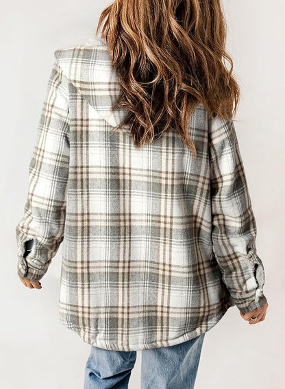 Veste en Flanelle à Carreaux Elvessa
