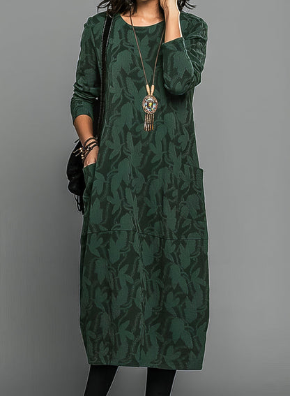 Alisha – Robe à Manches Longues Imprimée