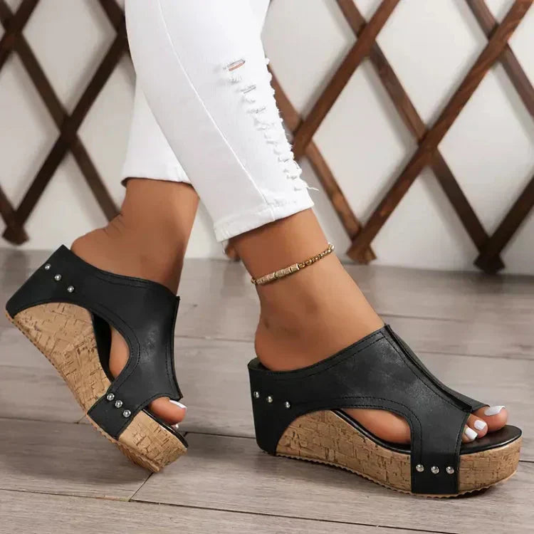 Luna - Sandales orthopédiques à plateforme au style moderne