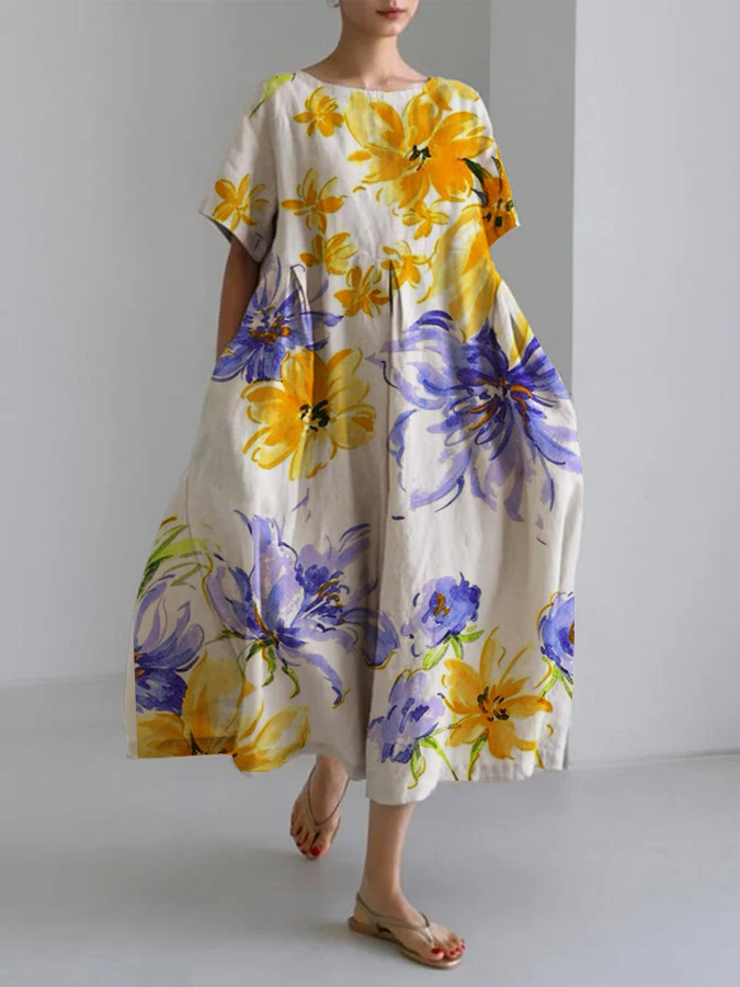 Mabel - Robe Maxi Fleurie Élégante pour Femmes