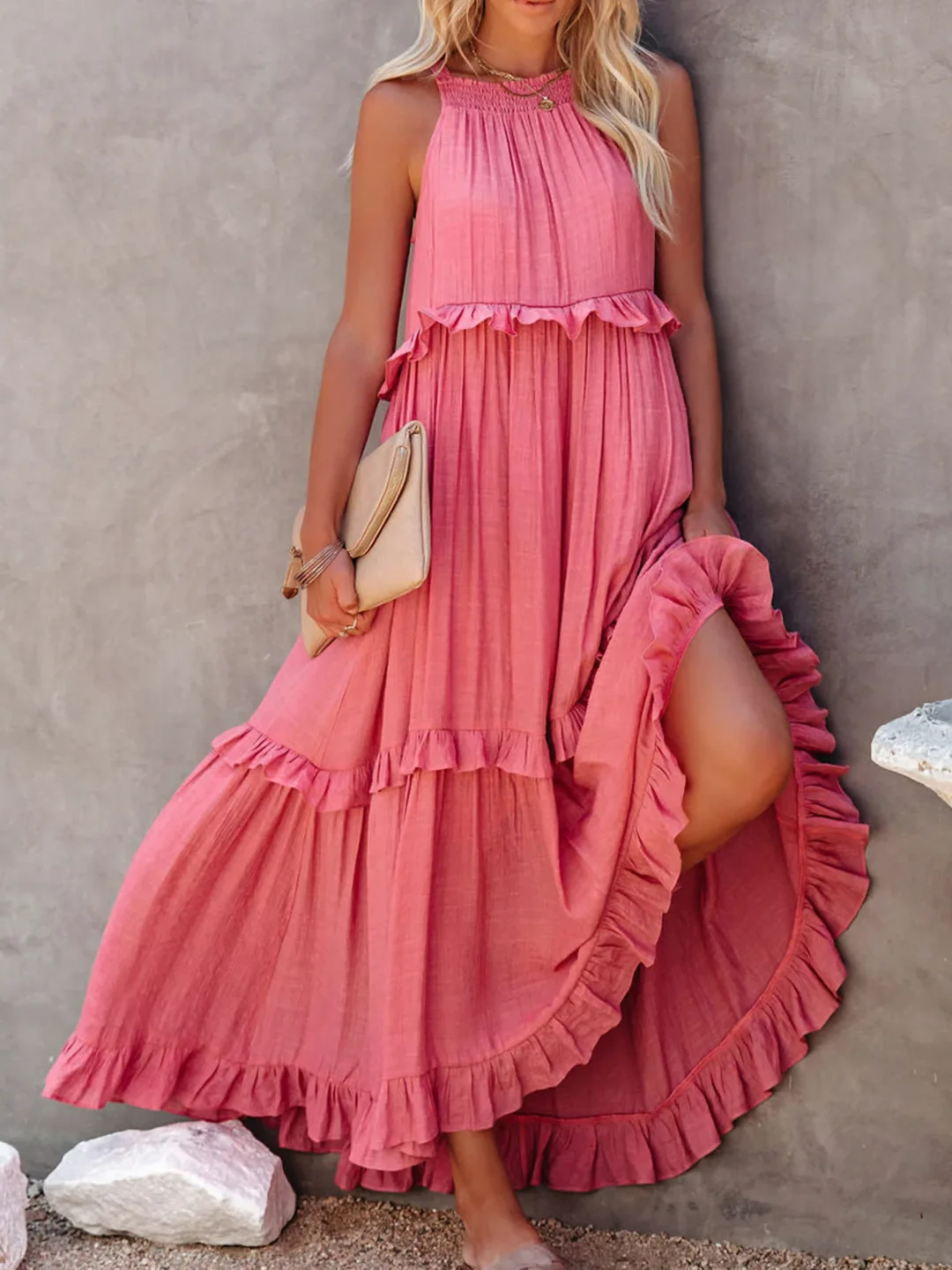 Mabel | Robe Maxi Ruffle Breeze