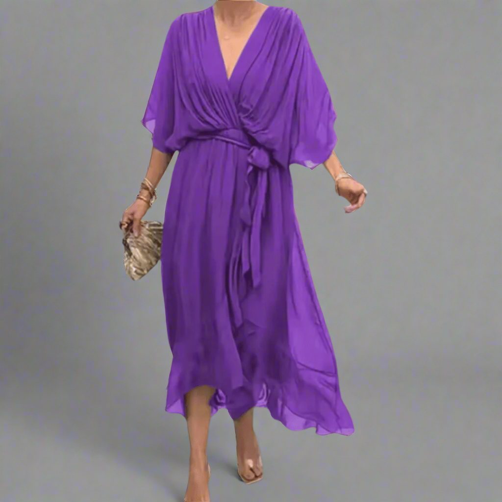 Dorselinde | Robe Maxi Élégante avec Décolleté Féminin