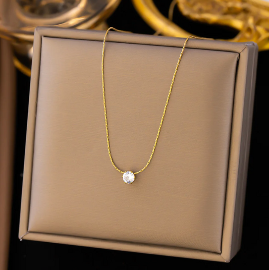 Ceraline – Collier scintillant avec accent brillant