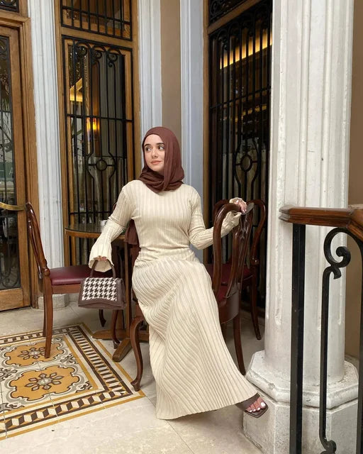 Maxi - Robe Maxi Longue en Tricot