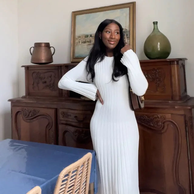 Maxi - Robe Maxi Longue en Tricot