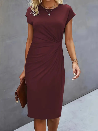 Reilly – Robes midi femme avec nœud devant