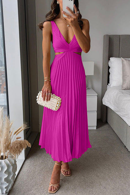 EVA™ | Robe Maxi Sans Manches avec Taille Élégante
