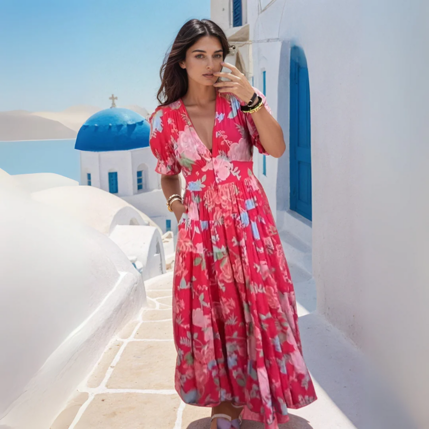 Floriana | Robe Fleurie Vibrante