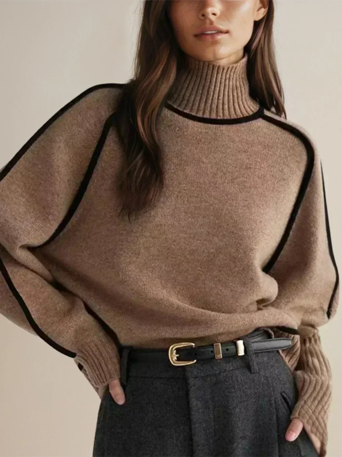 Donna | Pull élégant à col roulé