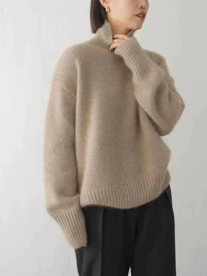 Alecia | Pull en Cachemire de Luxe pour Femmes avec Col Roulé | Élégance Intemporelle