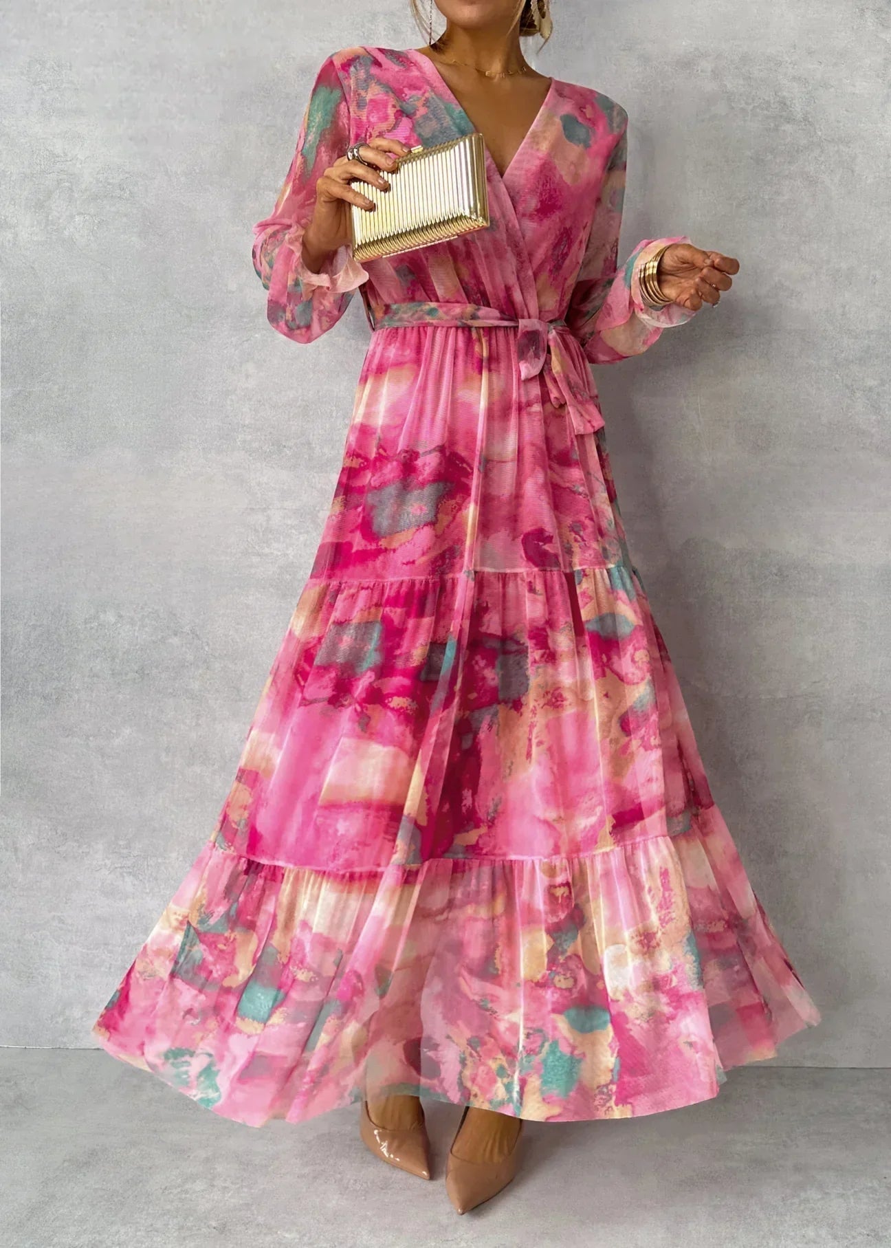 Meli | robe enveloppante avec imprimé floral