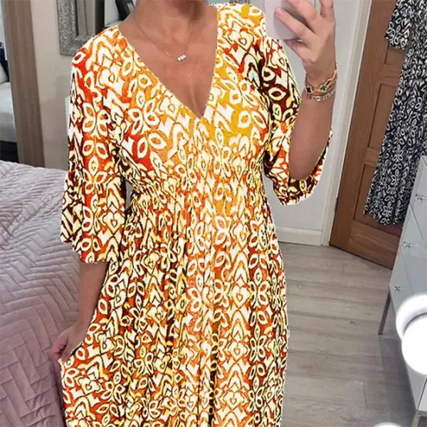 Hazel | Robe Midi à Coupe Géométrique