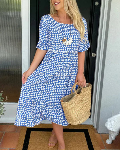 Blythea – Robe Midi Évasée Décontractée