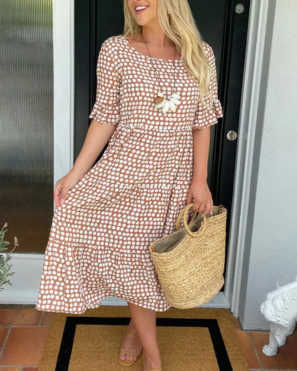 Blythea – Robe Midi Évasée Décontractée