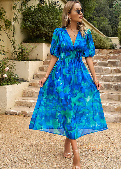 Flore - Robe Élégante avec Motif Floral