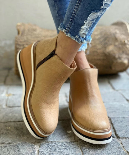 Bottes en Cuir Élégantes Slim-Fit