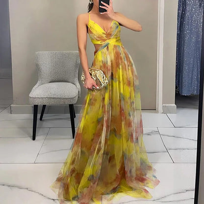 Jennifer | Robe Maxi Fleurie Élégante